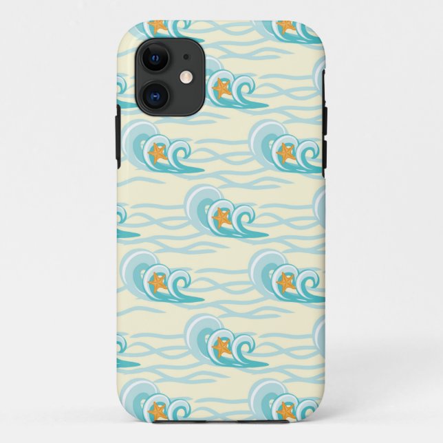 Capa Para iPhone Da Case-Mate Padrão de ondas suaves (Verso)