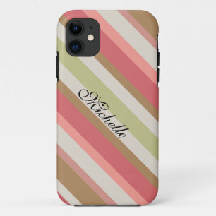 Capa Para iPhone Da Case-Mate Padrão de Stripes de Paprika