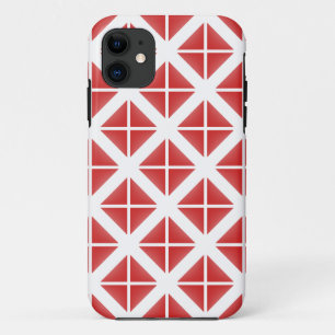 Capa Para iPhone Da Case-Mate Padrão de Triângulo da Trendy Vermelha