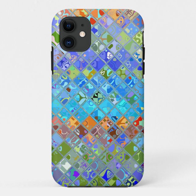 Capa Para iPhone Da Case-Mate Padrão de Vidro abstrato Mosaico Obtido #5 (Verso)