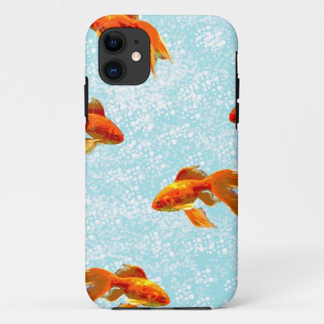 Capa Para iPhone Da Case-Mate padrão do peixe dourado (Verso)