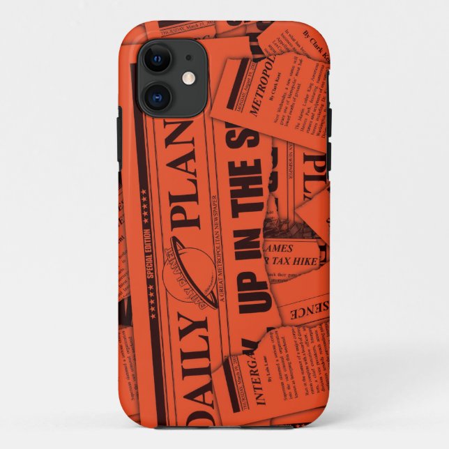 Capa Para iPhone Da Case-Mate Padrão do Planeta Diário - Vermelho (Verso)