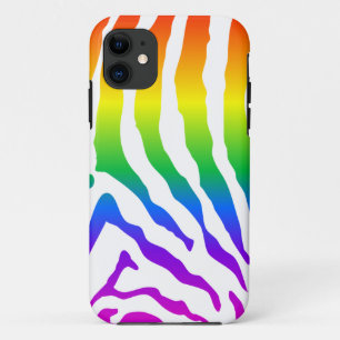 Capa Para iPhone Da Case-Mate Padrão do Rainbow Zebra