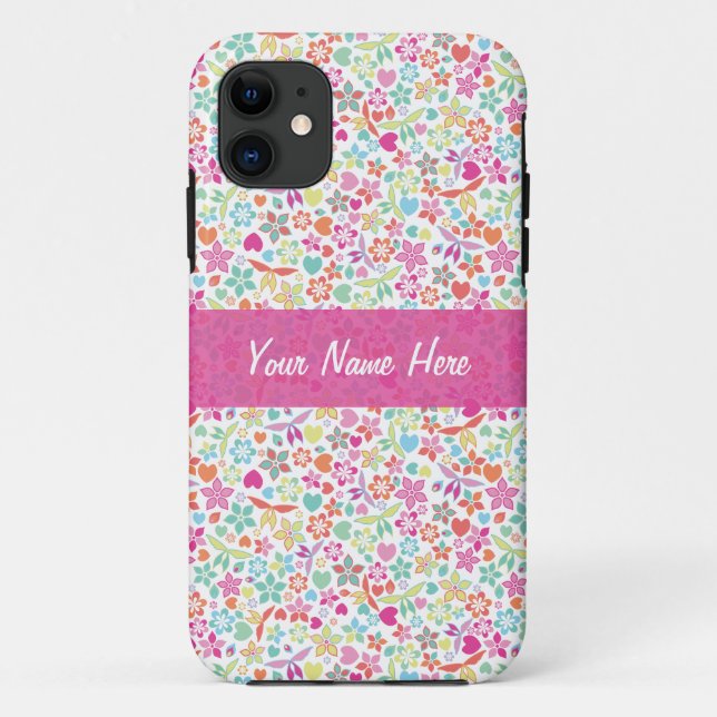 Capa Para iPhone Da Case-Mate Padrão Flora Bright (Verso)