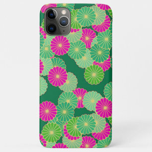 Capa Para iPhone Da Case-Mate Padrão floral Art Deco - tons verdes, fúcsia
