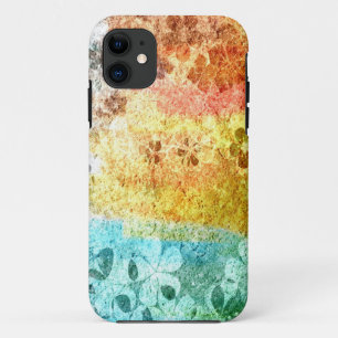 Capa Para iPhone Da Case-Mate Padrão floral colorido do granulado da vindima 3