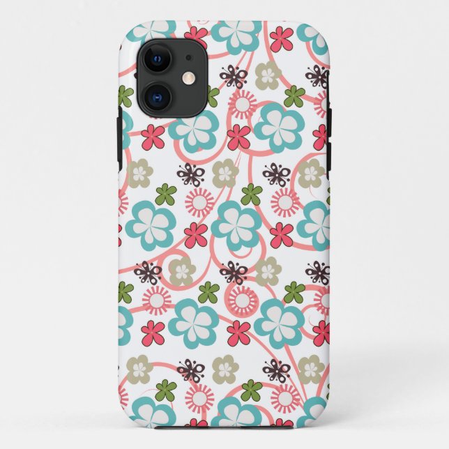 Capa Para iPhone Da Case-Mate Padrão floral Whimsical (Verso)
