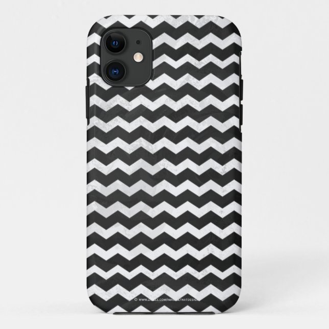 Capa Para iPhone Da Case-Mate Padrão Kohl Black Chevron (Verso)