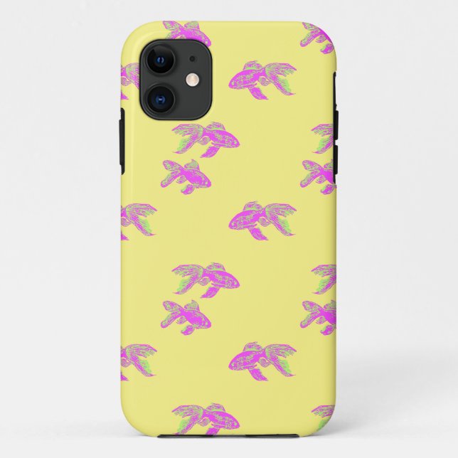 Capa Para iPhone Da Case-Mate padrão rosa-dourado (Verso)