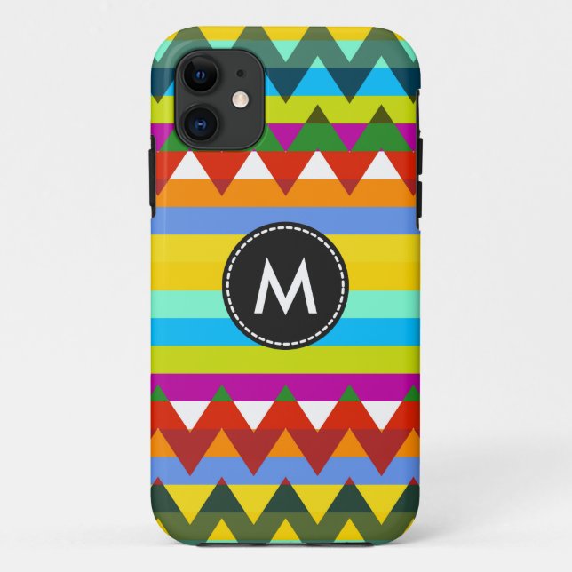 Capa Para iPhone Da Case-Mate Padrão Trendy Chevron Stripes #5 (Verso)