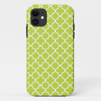 Capa Para iPhone Da Case-Mate Padrões verdes e brancos da luz - de Quatrefoil