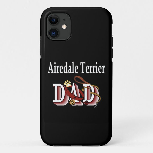 Capa Para iPhone Da Case-Mate Pai Airedale Terrier (Verso)