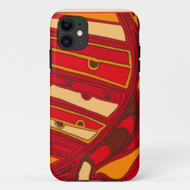 Capa Para iPhone Da Case-Mate Painéis laranja Abstrato (Verso)