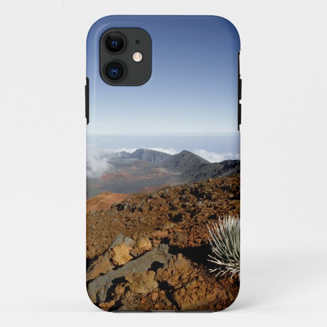 Capa Para iPhone Da Case-Mate Palavra-de-prata sobre a cratera de Haleakala (Verso)