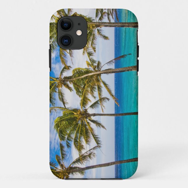 Capa Para iPhone Da Case-Mate Palmeiras de coco (Cocos nucifera) balançando ao (Verso)