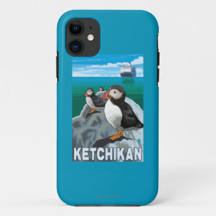 Capa Para iPhone Da Case-Mate Papagaio-do-mar & navio de cruzeiros - Ketchikan,