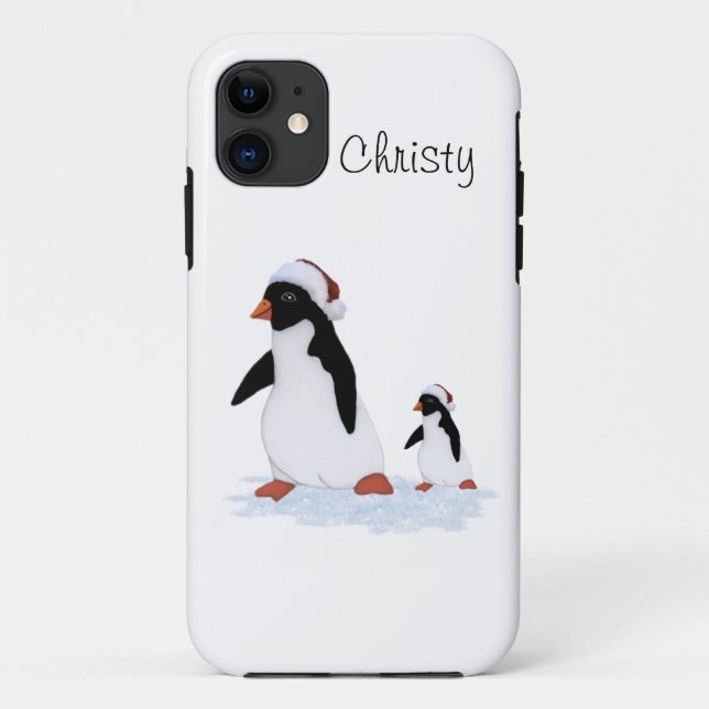 Capa Para iPhone Da Case-Mate Papais noeis Pinguins (Verso)