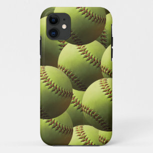 Capa Para iPhone Da Case-Mate Papel de parede amarelo do softball