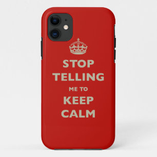 Capa Para iPhone Da Case-Mate Pare De Me Dizer Para Ficar Calmo