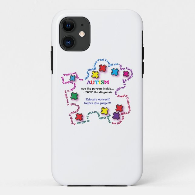 Capa Para iPhone Da Case-Mate Parte do quebra-cabeça do autismo (Verso)