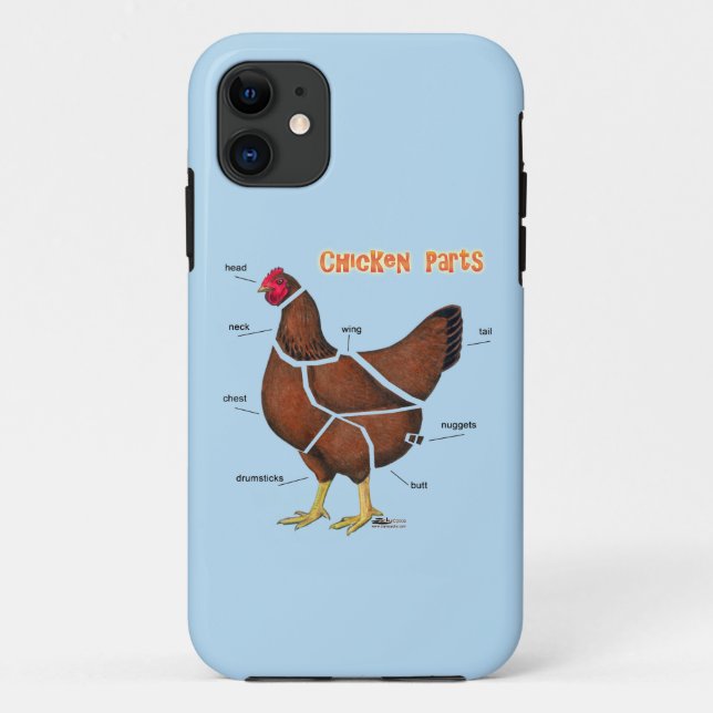 Capa Para iPhone Da Case-Mate Partes de Frango (Verso)