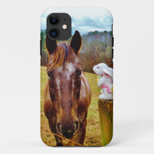 Capa Para iPhone Da Case-Mate Páscoa Bunny e Cavalo Marrom