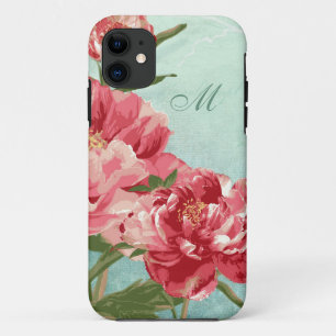Capa Para iPhone Da Case-Mate Pássaro retro bonito da peônia n de chintz da