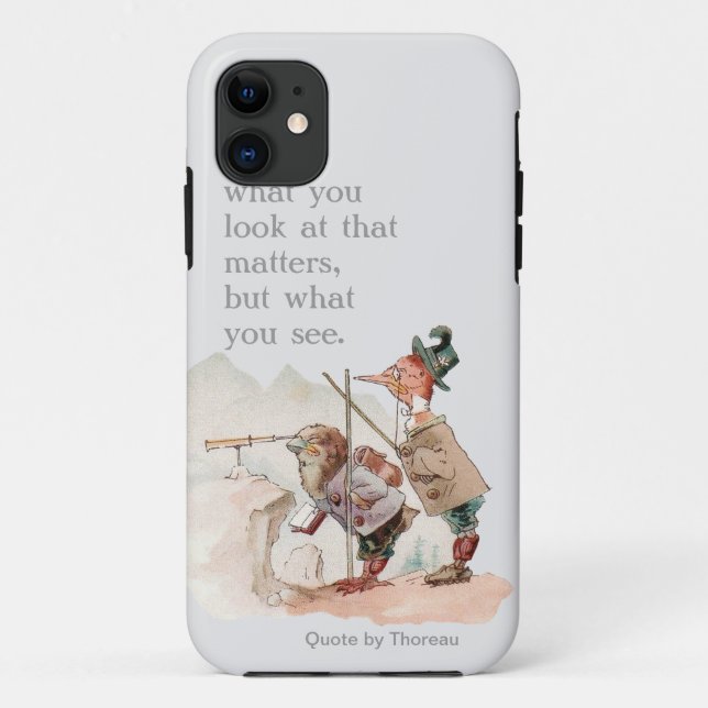 Capa Para iPhone Da Case-Mate Pássaros engraçados com citações inspiradores (Verso)