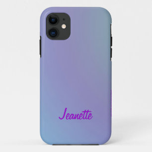 Capa Para iPhone Da Case-Mate Pastel Blue e Purple, Nome
