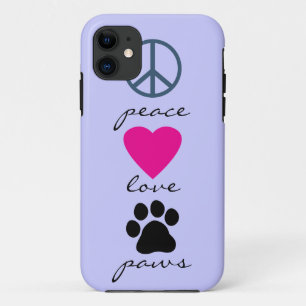 Capa Para iPhone Da Case-Mate Patas do amor da paz