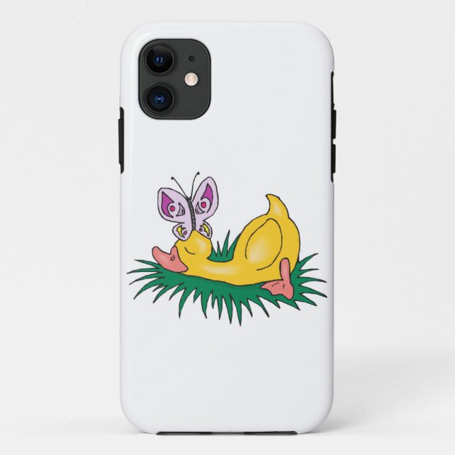Capa Para iPhone Da Case-Mate pato dormindo e borboleta (Verso)