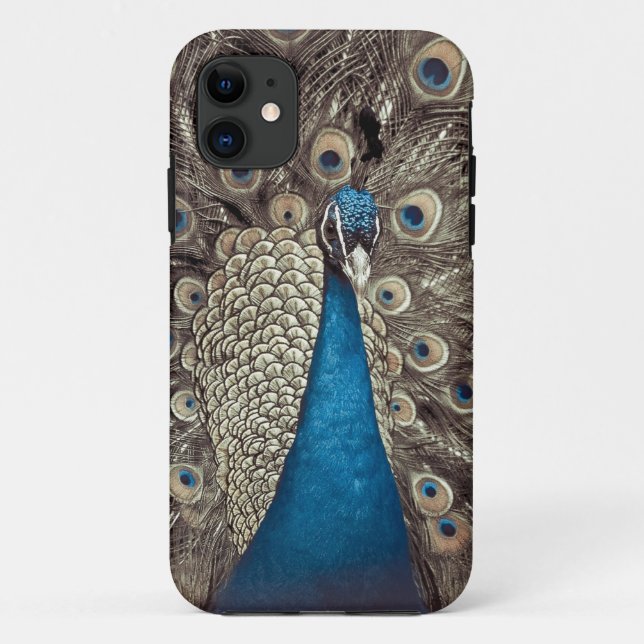 Capa Para iPhone Da Case-Mate Pavão Azul Antigo (Verso)
