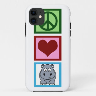 Capa Para iPhone Da Case-Mate Peace Love Hippos
