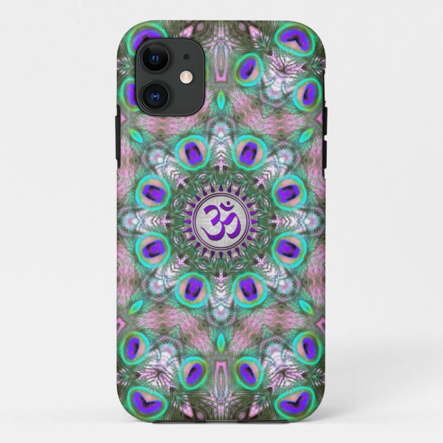 Capa Para iPhone Da Case-Mate Peacolia Roxo Aum (Verso)