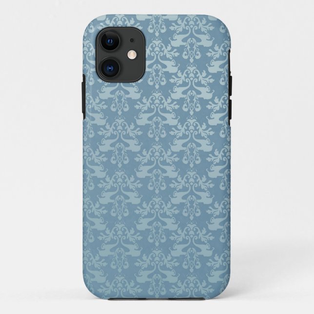Capa Para iPhone Da Case-Mate Pedra azul-cinza-damasco-elefante (Verso)