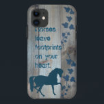 Capa Para iPhone Da Case-Mate Pegadas do cavalo<br><div class="desc">Um cavalo deixa uma marca especial em sua alma,  e em pegadas em seu coração.</div>