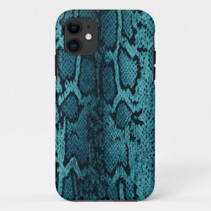 Capa Para iPhone Da Case-Mate Pele de cobra de turquesa