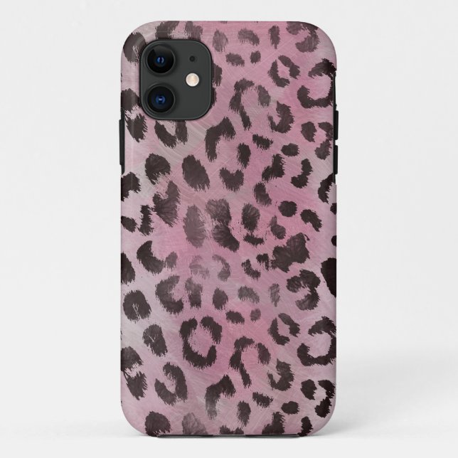 Capa Para iPhone Da Case-Mate Pele de Leopardo em Rosa Pink (Verso)