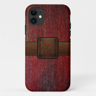 Capa Para iPhone Da Case-Mate Pele vermelha escura, marca castanha