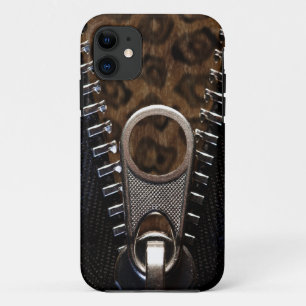 Capa Para iPhone Da Case-Mate Pele Zippered do impressão do leopardo