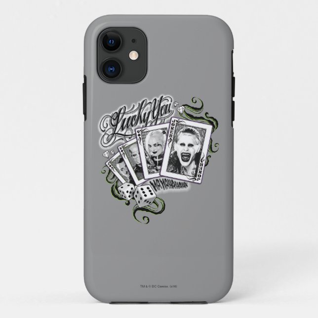 Capa Para iPhone Da Case-Mate Pelotão do suicídio | "afortunado você" cartões de (Verso)
