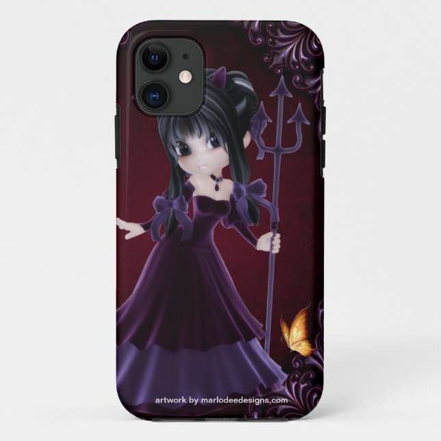 Capa Para iPhone Da Case-Mate Pequena Cookie Devil Girl Design 6 (Verso)