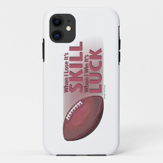 Capa Para iPhone Da Case-Mate Perder Skill Ganhou Sorte Futebol (Verso)
