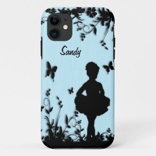 Capa Para iPhone Da Case-Mate Personalização da Ballerina Azul Pequena