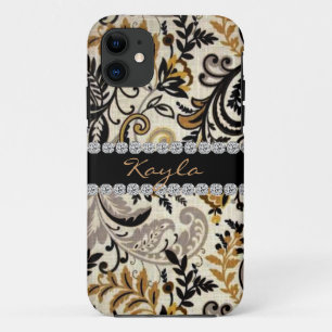 Capa Para iPhone Da Case-Mate PERSONLIZED ELEGANTE PAISLEY BLING eu telefono ao