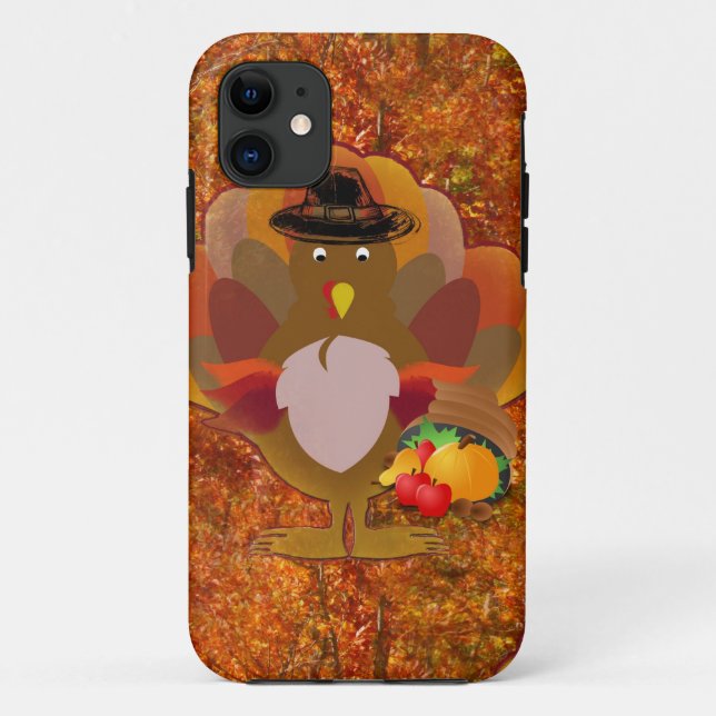 Capa Para iPhone Da Case-Mate peru de ação de graças (Verso)