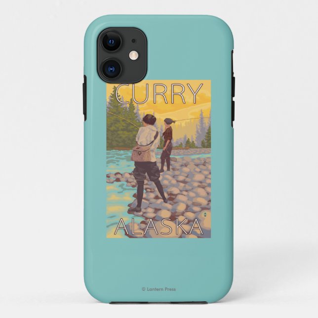 Capa Para iPhone Da Case-Mate Pesca com mosca das mulheres - caril, Alaska (Verso)