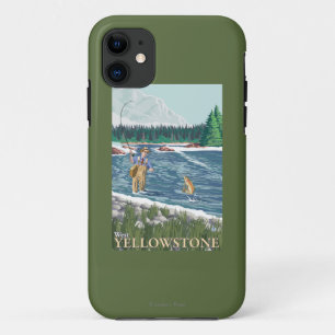 Capa Para iPhone Da Case-Mate Pescador da mosca - Yellowstone ocidental, Montana