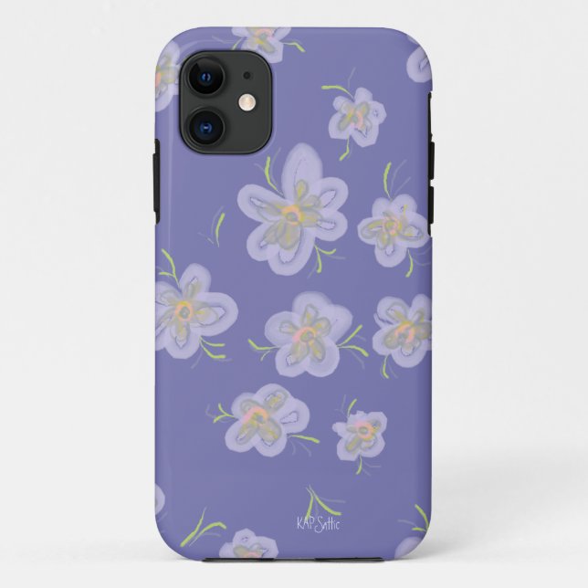 Capa Para iPhone Da Case-Mate Pétalas roxas (Verso)