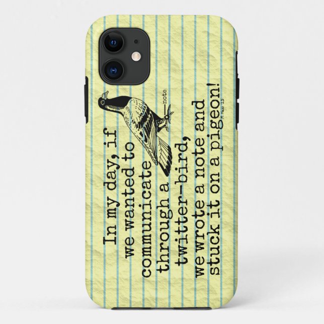 Capa Para iPhone Da Case-Mate Pigeon Pássaro da Velha e Engraçado (Verso)